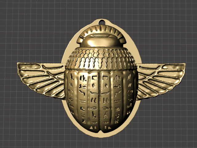 INSPIRED IN THE MOON KNIGHT SERIES FROM MARVEL EGIPCIAN SCARAB BEETLE COMPASS WITH RETRACTABLE WINGS Modelo de impresión 3D .c4d .max .obj .3ds .fbx .stl .blend 