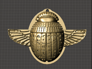 INSPIRED IN THE MOON KNIGHT SERIES FROM MARVEL EGIPCIAN SCARAB BEETLE COMPASS WITH RETRACTABLE WINGS 3Dプリントモデル