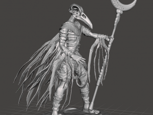 INSPIRED IN THE MOON KNIGHT SERIES FROM MARVEL KHONSHU GOD FIGURE 3D Print Model