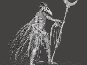 INSPIRED IN THE MOON KNIGHT SERIES FROM MARVEL KHONSHU GOD FIGURE 3D Print Model