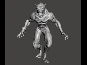 INSPIRED WAREWOLF LYCAN FROM THE MOVIE SERIES UNDERWORLD WITH BASE 3Dプリントモデル
