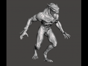 INSPIRED WAREWOLF LYCAN FROM THE MOVIE SERIES UNDERWORLD WITH BASE 3Dプリントモデル