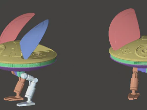 INSPIRED IN THE NEW STAR WARS SERIES OBI WAN KENOBI LOLA THE PRINCESS LEIA ROBOT 3D Print Model