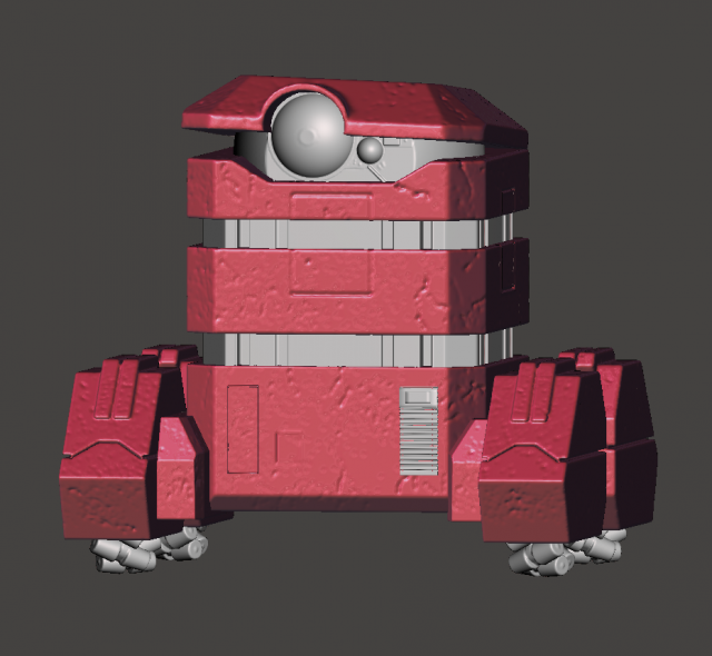 INSPIRED IN THE NEW STAR WARS SERIES ANDOR B2EMO DROID FIGURE 3D प्रिंट मॉडल .c4d .max .obj .3ds .fbx .stl .blend 