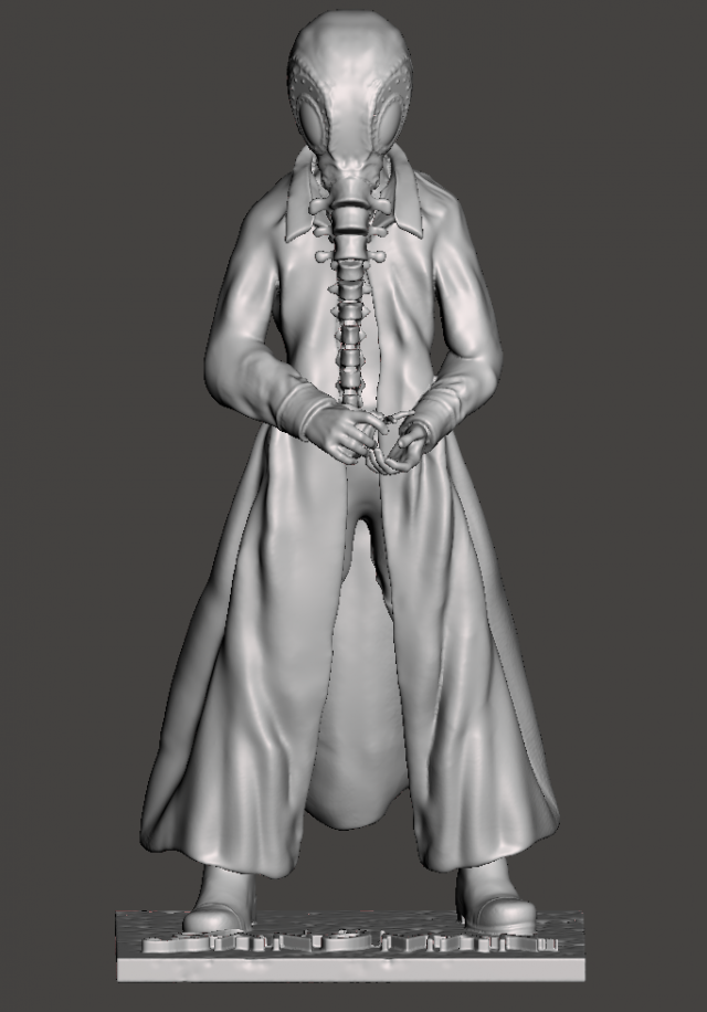 INSPIRED IN THE NEW SERIES THE SANDMAN FROM NEIL GAIMAN LORD MORPHEUS FIGURE 2 VERSIONS 3Dプリントモデル .c4d .max .obj .3ds .fbx .stl .blend 
