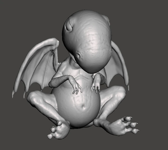 INSPIRED IN THE NEW SERIES THE SANDMAN FROM NEIL GAIMAN GOLDIE THE BABY GARGOYLE 3D Print Model .c4d .max .obj .3ds .fbx .stl .blend 