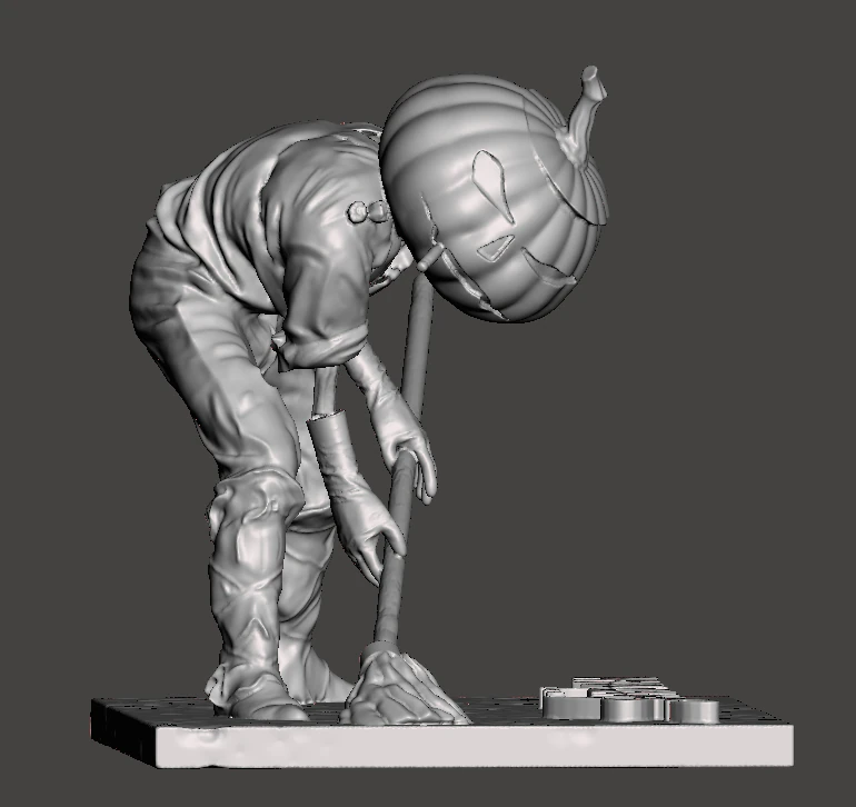 ISPIRATO ALLA NUOVA SERIE DI NEIL GAIMAN E NETFLIX THE SANDMAN MERV PUMPKINHEAD Modello di stampa 3D .c4d .max .obj .3ds .fbx .stl .blend 