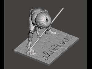 INSPIRED IN THE NEW SERIES FROM NEIL GAIMAN AND NETFLIX THE SANDMAN MERV PUNPKINHEAD 3D प्रिंट मॉडल
