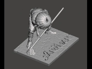 ISPIRATO ALLA NUOVA SERIE DI NEIL GAIMAN E NETFLIX THE SANDMAN MERV PUMPKINHEAD Modello di stampa 3D