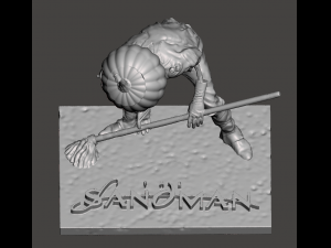 INSPIRED IN THE NEW SERIES FROM NEIL GAIMAN AND NETFLIX THE SANDMAN MERV PUNPKINHEAD 3D प्रिंट मॉडल