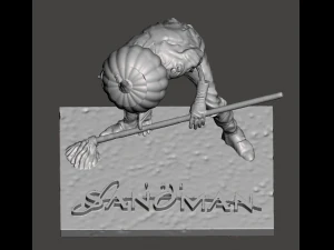 ISPIRATO ALLA NUOVA SERIE DI NEIL GAIMAN E NETFLIX THE SANDMAN MERV PUMPKINHEAD Modello di stampa 3D
