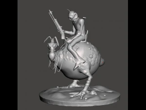 НАТХНЕНА ФІГУРА З ФІЛЬМУ &laquo;ЧАРІВНИКИ&raquo; 1977 РОКУ NECRON99-PEACE 3D Принт Модель