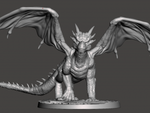 INSPIRED FIGURE FROM 1996 MOVIE DRAGONHEART DRACO THE DRAGON READY FOR 3D PRINT 3D Print Model