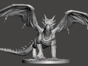 GE&Iuml;NSPIREERDE FIGUUR UIT 1996 FILM DRAGONHEART DRACO DE DRAAK KLAAR VOOR 3D PRINT 3D printmodel
