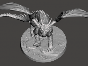 INSPIRED FIGURE FROM 1996 MOVIE DRAGONHEART DRACO THE DRAGON READY FOR 3D PRINT Modelo de impresión 3D