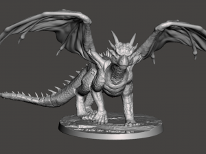 INSPIRED FIGURE FROM 1996 MOVIE DRAGONHEART DRACO THE DRAGON READY FOR 3D PRINT Modelo de impresión 3D