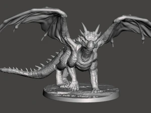 INSPIRED FIGURE FROM 1996 MOVIE DRAGONHEART DRACO THE DRAGON READY FOR 3D PRINT 3D Print Model