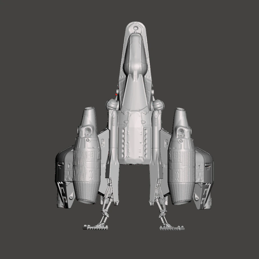 INSPIRED IN THE 80S MOVIE THE LAST STARFIGHTER THE GUNSTAR STARFIGHTER WITH LOGO BASE FOR 3D PRINT 3D Print Model .c4d .max .obj .3ds .fbx .stl .blend