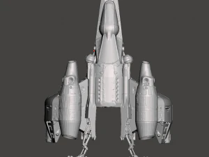 INSPIRADO NO FILME DOS ANOS 80 O &Uacute;LTIMO STARFIGHTER O GUNSTAR STARFIGHTER COM BASE DE LOGOTIPO PARA IMPRESS&Atilde;O 3D Modelo de Impressão 3D