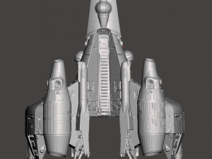 INSPIRED IN THE 80S MOVIE THE LAST STARFIGHTER THE GUNSTAR STARFIGHTER WITH LOGO BASE FOR 3D PRINT 3D 프린트 모델