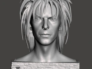INSPIRADO NO FILME LABIRINTO JARETH THE GOBLIN KING BUSTO NOVA VERS&Atilde;O Modelo de Impressão 3D