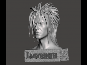 INSPIRED IN THE MOVIE LABYRINTH JARETH THE GOBLIN KING BUST NEW VERSION 3D-printmodel