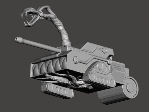 Inspired in the 80s animated series Jayce and the Wheeled Warriors terror tank 3D 打印模型
