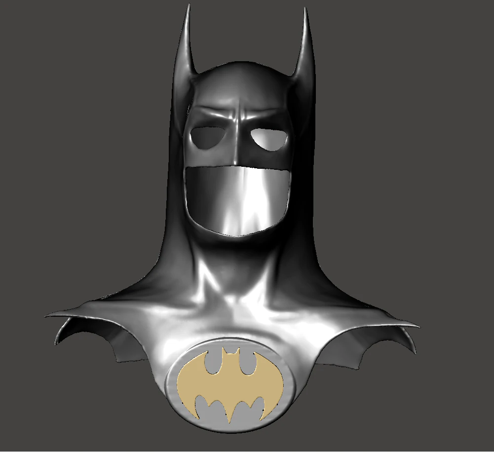 ISPIRATA AL FILM DEL 1989 DA TIM BURTON BATMAN MICHAEL KEATON MASCHERA Modello di stampa 3D .c4d .max .obj .3ds .fbx .stl .blend 