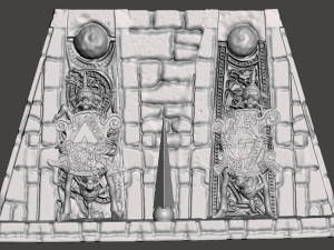 INSPIRED IN THE MOVIE LABYRINTH FROM 1986 BY JIM HENSON THE RIDDLE FOUR GUARDS 3D Принт Модель