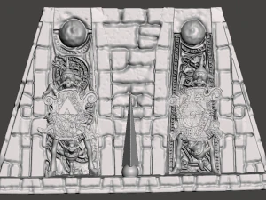 INSPIRED IN THE MOVIE LABYRINTH FROM 1986 BY JIM HENSON THE RIDDLE FOUR GUARDS 3D Print Model