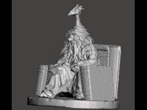 INSPIRED IN THE MOVIE LABYRINTH FROM 1986 BY JIM HENSON THE WISEMAN 3D Print Model