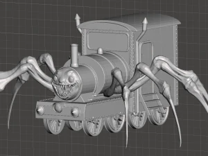 INSPIRED IN THE GAME CHOO CHOO CHARLES THE SPIDER TRAIN 3D Print Model