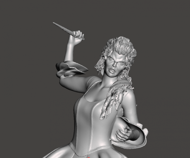 Inspired in the Buffy the vampire Slayer series Darla Victorian Dress Figure 3D-Druckmodell .c4d .max .obj .3ds .fbx .stl .blend 