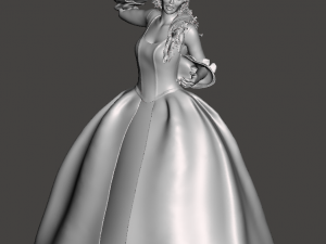 Inspired in the Buffy the vampire Slayer series Darla Victorian Dress Figure 3D-Druckmodell