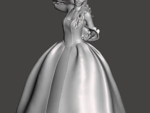灵感源自《吸血鬼猎人巴菲》系列 Darla Victorian 连衣裙人偶 3D 打印模型