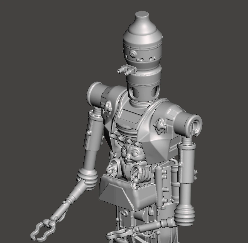 INSPIRED IN STAR WARS THE MANDALOREAN SERIES SEASON 3 IG12 CONTROLED BY GROGU 3D PRINTABLE MODEL 3D Print Model .c4d .max .obj .3ds .fbx .stl .blend 