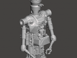 INSPIRED IN STAR WARS THE MANDALOREAN SERIES SEASON 3 IG12 CONTROLED BY ANZELLANO 3D PRINTABLE MODEL 3D Baskı Modeli