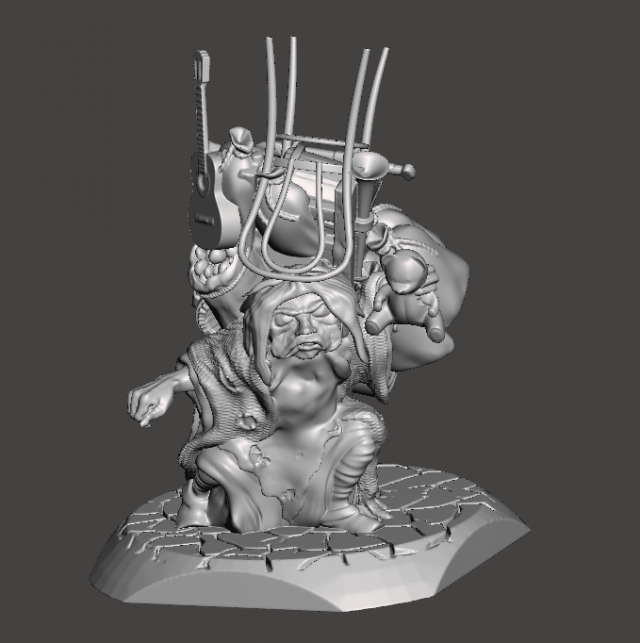 INSPIRED IN THE 1986 MOVIE LABYRINTH THE JUNKLADY GOBLIN 3D printmodel .c4d .max .obj .3ds .fbx .stl .blend 