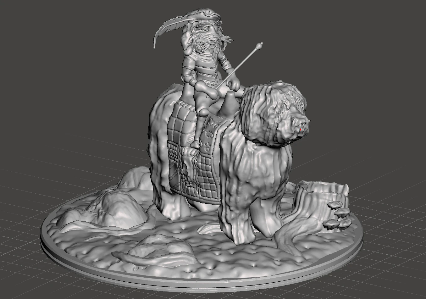 INSPIRED IN THE 1986 MOVIE LABYRINTH SIR DYDIMUS 3D Print Model .c4d .max .obj .3ds .fbx .stl .blend 