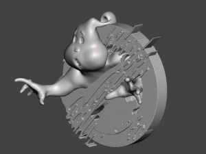 INSPIRED IN THE NEXT MOVIE OF GHOSTBUSTERS FROZEN EMPIRE THE GHOST NEW LOGO KEYCHAIN 3D-printmodel