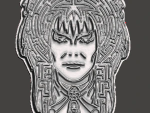 INSPIRADO NO FILME LABIRINTO JARETH PINGENTE DE ENFEITE DE NATAL Modelo de Impressão 3D