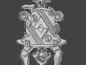 INSPIRADO NO PINGENTE DE ENFEITE DE NATAL DA PORTA DO FILME LABIRINTO Modelo de Impressão 3D