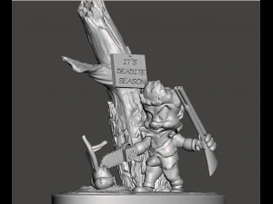 Looney Tunes'tan İlham Veren Sahne - Evil Dead ge&ccedil;iş kapak resmi 3D Baskı Modeli