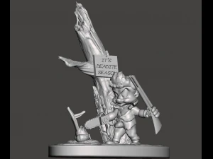 Inspired Scene from the Looney Tunes - Evil Dead crossover cover image 3D Print Model