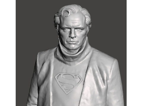 Superman 1978 figures set Clark Kent Lois Lane Superman Lex Luthor Jor-El Miss Teschmacher and 3D Print Model