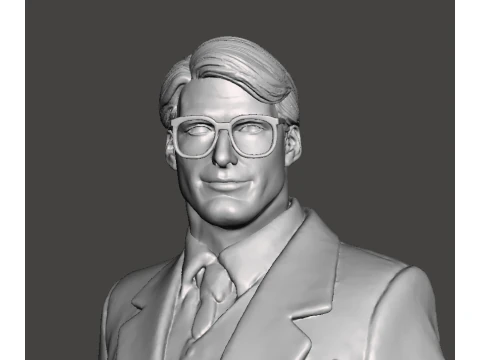 Superman 1978 figures set Clark Kent Lois Lane Superman Lex Luthor Jor-El Miss Teschmacher and 3D Print Model