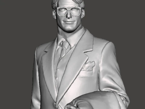 Superman 1978 figures set Clark Kent Lois Lane Superman Lex Luthor Jor-El Miss Teschmacher and 3D Print Model