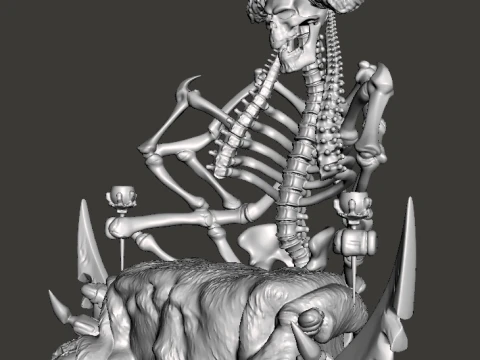 Inspired by the movie Masters of the Universe Skeletors Throne 3D Print Model