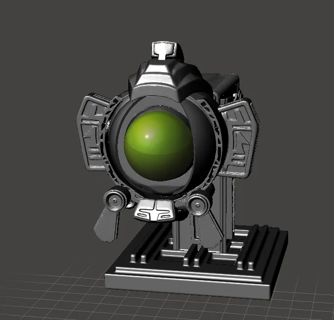 Inspired by the movie Flight of the Navigator Trimaxion MAX 3D Print Model .c4d .max .obj .3ds .fbx .stl .blend 