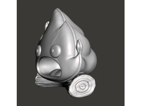 Popcorn bucket de Howls Moving castle Calcifer Halloween sweets Bowl 3D Print Model